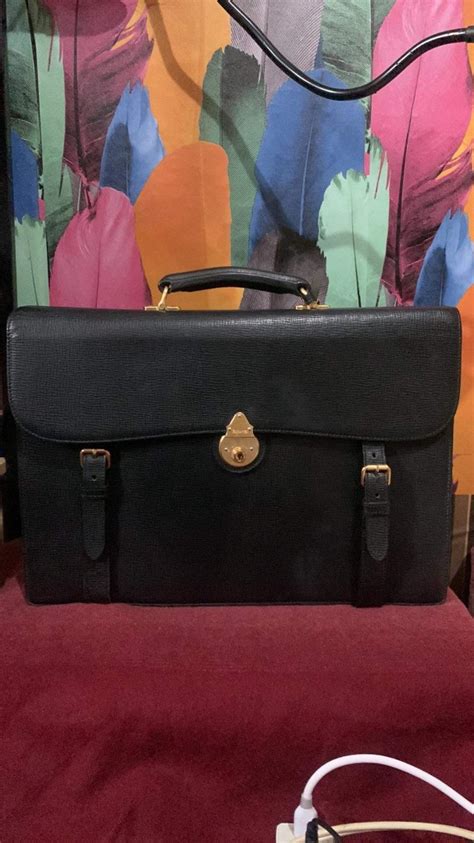 burberry brief case|vintage Burberry briefcase.